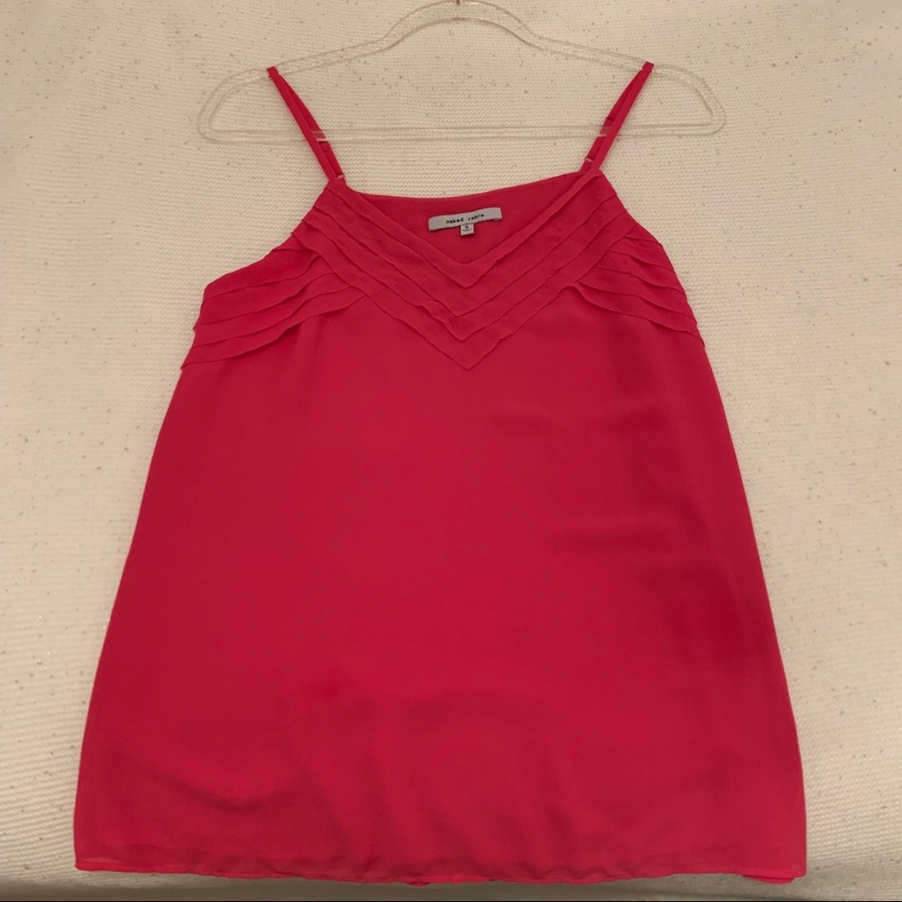 Magenta pink spaghetti strap shirt